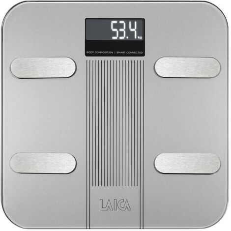 Laica PS-7005S Bilancia Pesapersone Vetro Silver