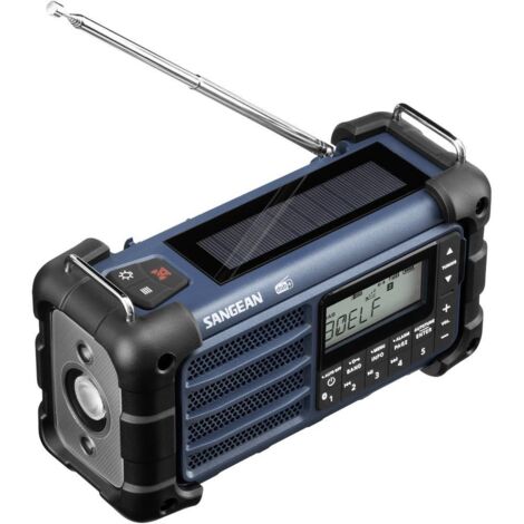 Sangean MMR-99 Radio per esterni DAB+, DAB, FM Radio di emergenza, Bluetooth Pannello solare, antispruzzo , antipolvere