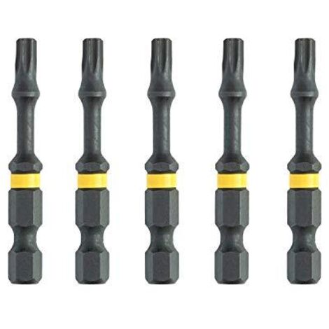 PUNTA A IMPATTO DEWALT T15x50 /5pz. TORSIONE A IMPATTO ESTREMA