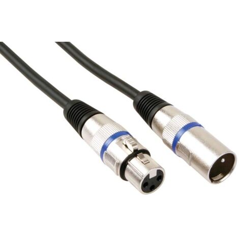 Cavo xlr - da xlr maschio a xlr femmina - 1 m - nero (1/2)
