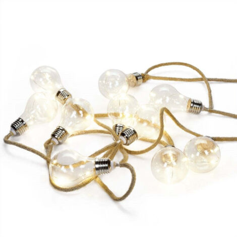 Ghirlanda a batteria 10 lampadine con 3 LED 2,55 m (1/5)