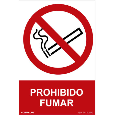 Cartello "Vietato fumare" (pvc da 0,7 mm) 30x40cm normaluz