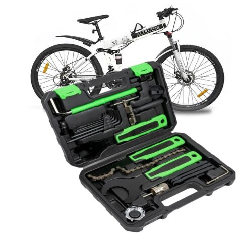 KIT RIAPARAZIONE BICI IN VALIGETTA 20 PZ KIT ATTREZZI BICICLETTA JBM RICAMBI BIC