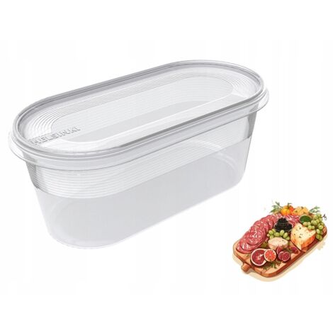 Helsinki Contenitore per alimenti trasparente 800ml Plast Team (1/5)