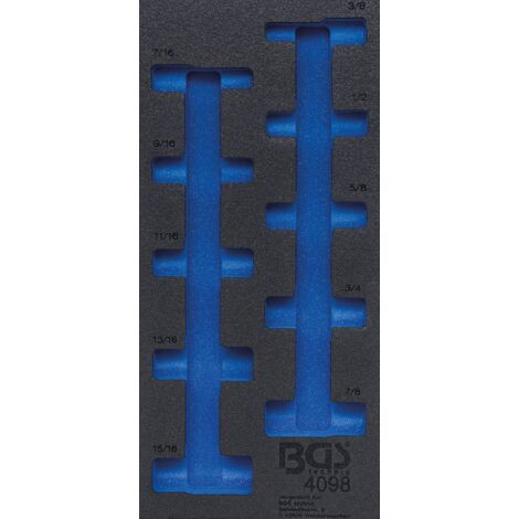 Modulo per carrelli portautensili 1/3 vuoto per 4098