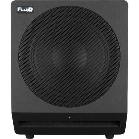 Subwoofer da Studio Attivo Fluid Audio F10S da 10 Pollici, 200 Watt, Filtro Passa Basso Variabile, Design Compatto, Nero
