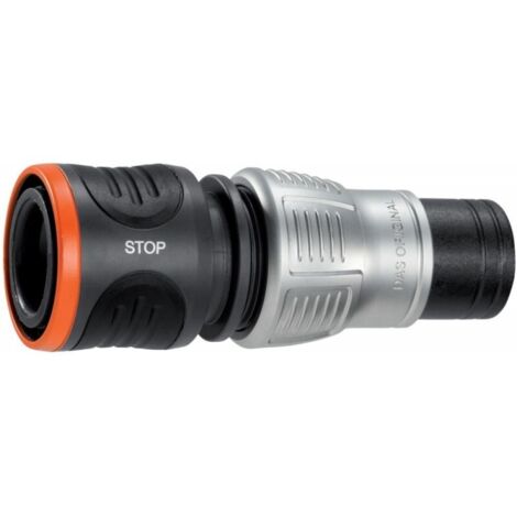 GARDENA 18254-50 Premium Plastica Regolatore acqua stop 19 mm (3/4) Ø, Raccordo a innesto Acquastop