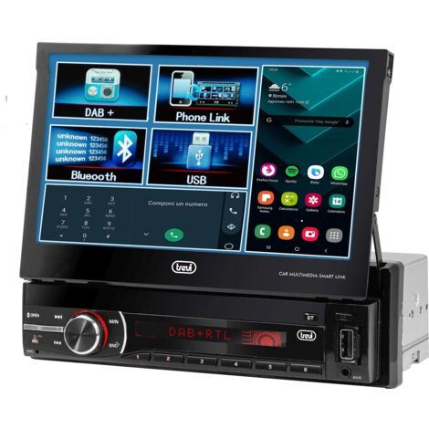 TREVI Autoradio Dab Fm 200W Con Monitor 7' Wireless Usb Sd Aux-In Trevi Mdv 6380 Dab