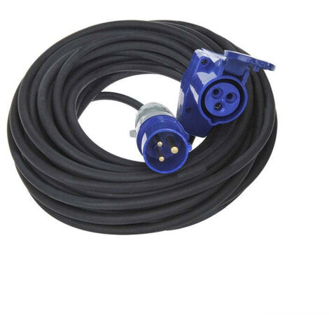 Cavo prolunga cee 30m con connettore cee ad angolo presa schuko 3x15mm (1/5)