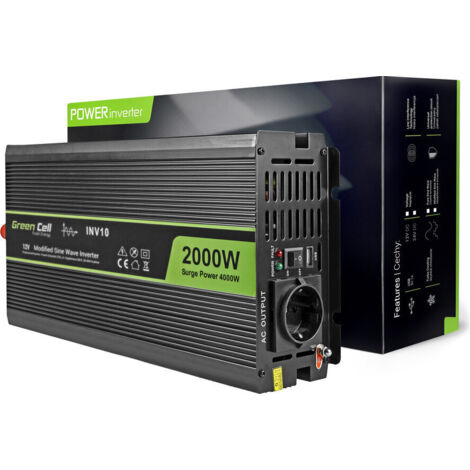 CONVERTITORE GREEN CELL INV10 12V-230V 2000W/4000W