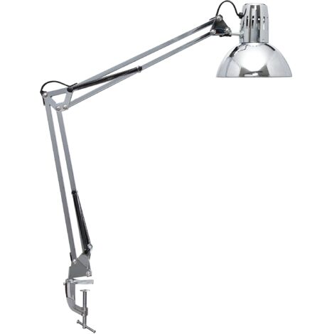 MAUL lampada da tavolo MAULstudy  Lampada da scrivania orientabile con braccio articolato e base a morsetto  Elegante lampada LED da tavolo in metallo  Lampadina LED esclusiva  Cromo (1/5)