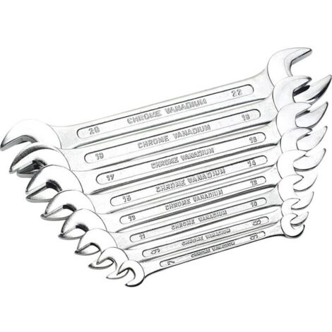 Kit chiavi a forchetta doppie 8 parti 6 - 22 mm N/A Brüder Mannesmann M 110-08DIN