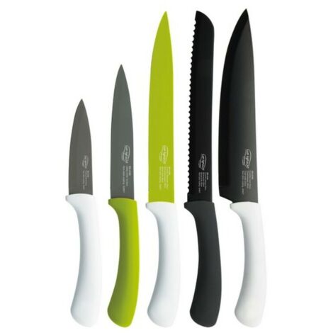 Set 5 pezzi coltelli in acciaio inox green sg4165 san ignacio (1/5)