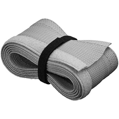 guaina avvolgi cavo flessibile a strappo 20-40 mm strappo nascondi fili 1,8 mt grigio (1/3)