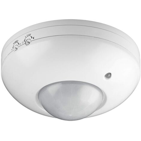 Goobay 95172 Rilevatore di movimento a soffitto a infrarossi / sensore PIR / campo di rilevamento di 360° / portata di 6 m / per uso interno (IP20) / adatto a LED / IDA (bianco) (1/4)