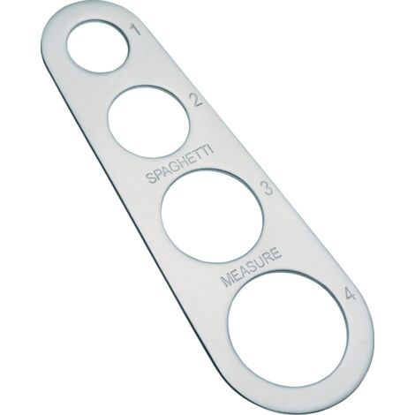 KitchenCraft - Misuratore di spaghetti di acciaio inox MasterClass argento, 9 x 12 x 16 cm (1/4)