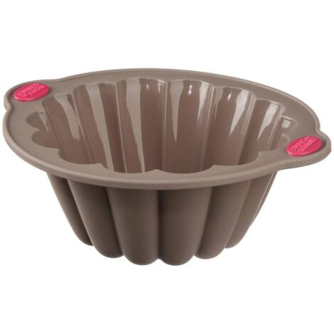 Teglia da forno per torte, 22,7 cm, in silicone grigio, 1,9 L (1/4)
