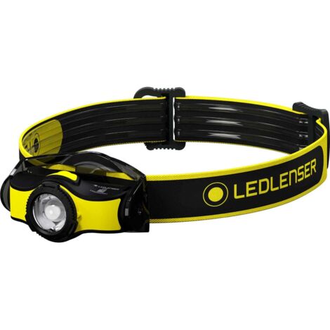 Ledlenser iH5 Torcia Frontale Professionale LED, INKL. Fissaggio al Casco Incluso, Messa a Fuoco Regolabile, 200 Lumen, Clip dimetallo, Batteria Inclusa, Lavoro, Artigianato, Torcia da Testa