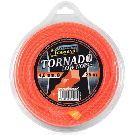 Filo da decespugliatore Garland Tornado X 71023X2540 25 m 4 mm Livello basso del rumore (1/2)