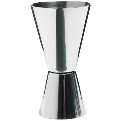 Bar Craft Double Measurer de Drink Jigger, effetto lucido, acciaio inox, 25 ml/50 ml (1/5)