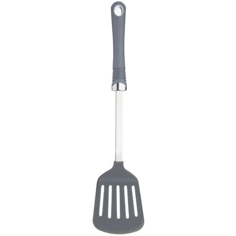 KitchenCraft Professional - Spatola de Cucina de Nylon, Manico Soft Touch, Argento/Grigio, 36 x 10,5 x 3 cm (1/3)