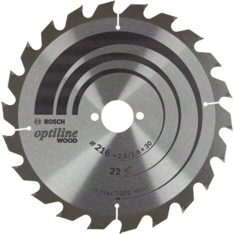 BOSCH 2608838410 - Optiline Wood 216 x 30 x 2,6/1,6 x 22T (1/4)