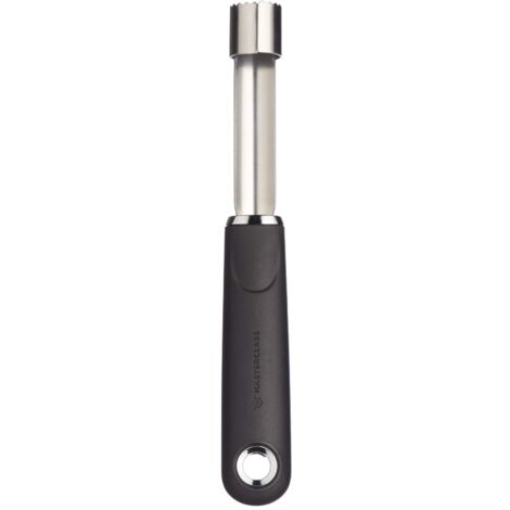 KitchenCraft MasterClass Tritacarne per mele de Acciaio inox con impugnatura ergonomica, 19 cm - Nero (1/5)