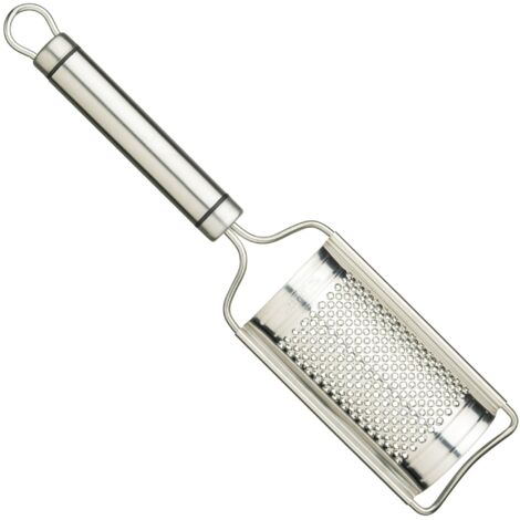 KitchenCraft Professional - Grattugia per formaggio curva de, acciaio inox, argento, 21 cm (1/5)