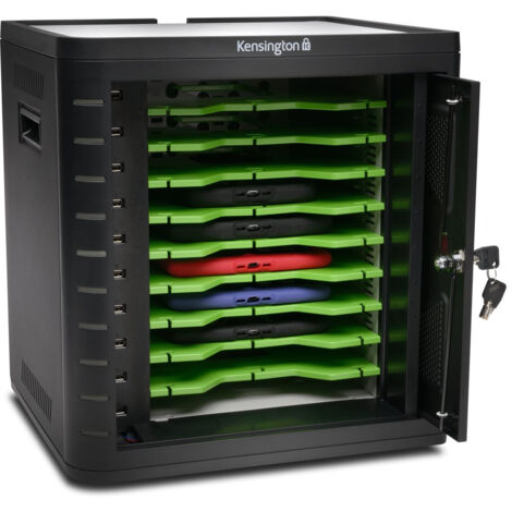Kensington Armadietto universale di ricarica e sincronizzazione per tablet universale - Nero (1/5)