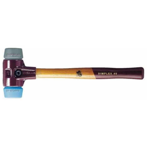 Mazza di plastica Halder Simplex Azzurro Grigio TPE