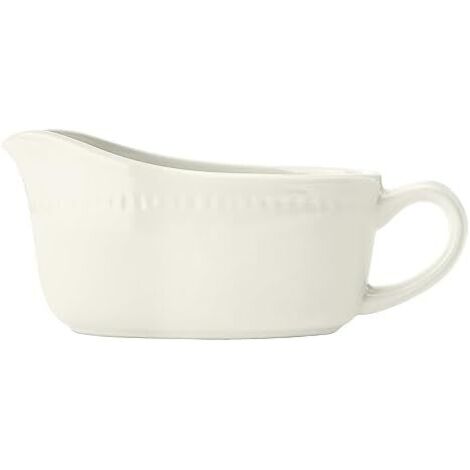 Mikasa Cranborne Salsiera in gres, crema, salsiera da 300 ml per sugo, salse e crema pasticcera - Perfetta per la cena della domenica, lavabile in lavastoviglie e adatta al microonde (1/5)
