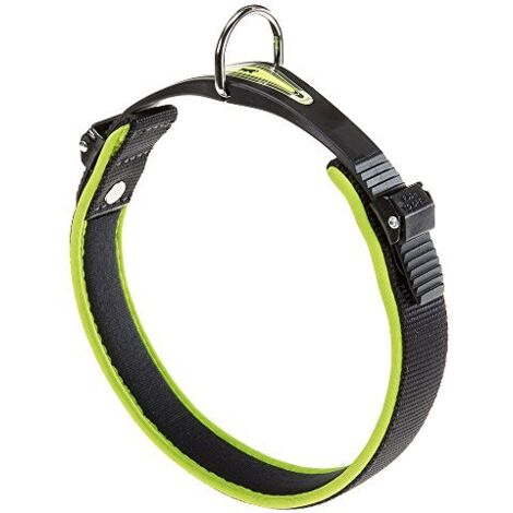 Ferplast ERGOFLUO C Collare per cani con morbida imbottitura e chiusura con microregolazione.. Variante C15/33 - Misure: A: 25-33 cm B: 15 mm - Giallo