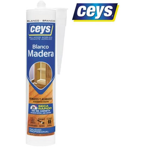 CEYS Sigillante per legno - Cartuccia professionale bianco puro 505791