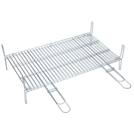 Griglia doppia da 65 x 40 cm con doppi manici