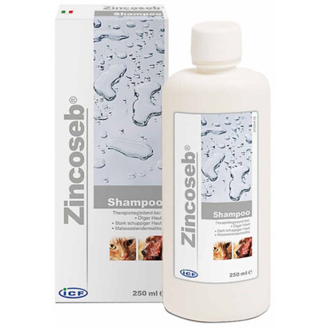 Grasso dermatite da shampoo zinco e infezioni della pelle della pelle e del gatto, 250 ml