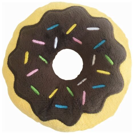 Peluche per cani Gloria 3 x 5 x 14 cm Cioccolato Ciambella Marrone (1/2)