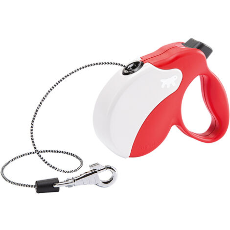 Ferplast AMIGO CORD Guinzaglio allungabile con cordino. 4 misure e vasta scelta di colori.. Variante MINI - Misure: 12 x 3 x h 10 cm - Rosso