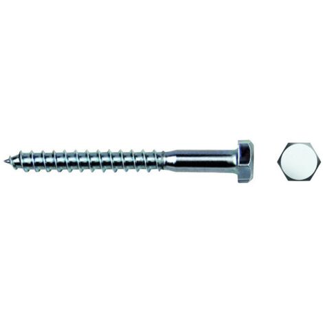 Scatola da 250 unità di viti esagonali zincate Ø8x60mm