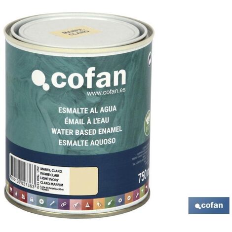 Smalto all'acqua (750 Ml) Avorio Chiaro Lucido