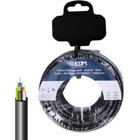 Avvolgicavo tipo tubo tubolare VV-K06/1Kv 5G1,50mm² colore nero (lunghezza 15m) (1/2)