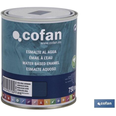 Smalto all'acqua (750 Ml) Blu Royal Satinato