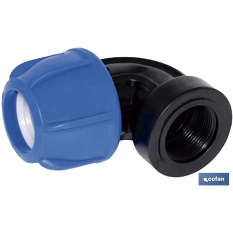 Gomito 90° Filetto Femmina Pp Pn16 90 x 3