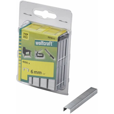 Wolfcraft Punti metallici larghi da 6 mm tipo 053 (confezione da 4000) (7016000)