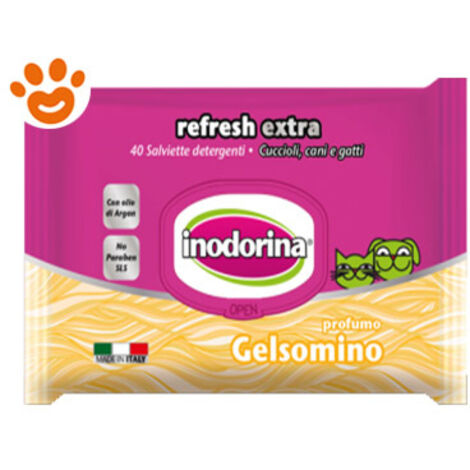 Inodorina Refresh Extra Salviette detergenti Gelsomino