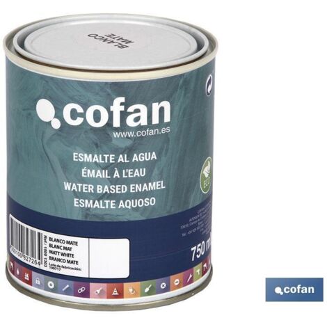 Smalto all'acqua (750 Ml) Bianco Opaco