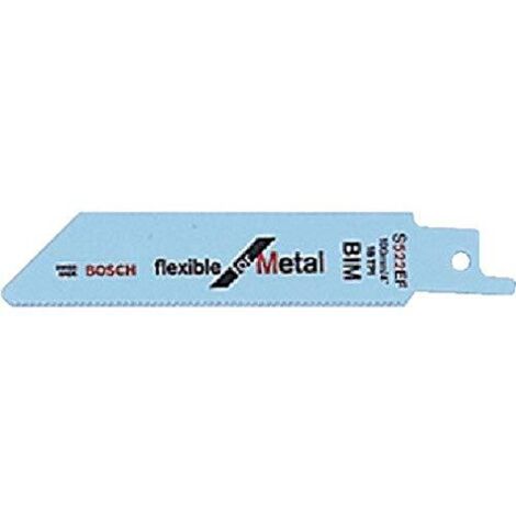 Bosch Professional 5 pezzi Lama per sega universale S 522 EF Flexible for Metal (per metallo, 100 x 19 x 0.9 mm, accessorio per sega universale)