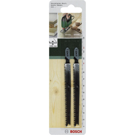 Set di 2 lame BOSCH T234x da taglio fine e pulito per legno massiccio BOSCH