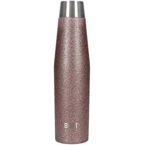 BUILT Bottiglia ermetica thermos antigoccia 100% riutilizzabile e senza BPA de Acciaio inox 18/10 540ml Rosa dorato lucido (1/5)