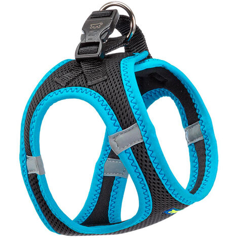 Ferplast Kaori Pettorina per cani con Inserti Riflettenti S Blu
