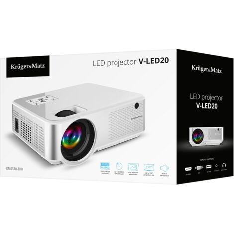 Videoproiettore Led Kruger & Matz V-LED20 F=135 Full HD 5000 Lm Bianco [URKIMEHKM370FHD] (1/5)